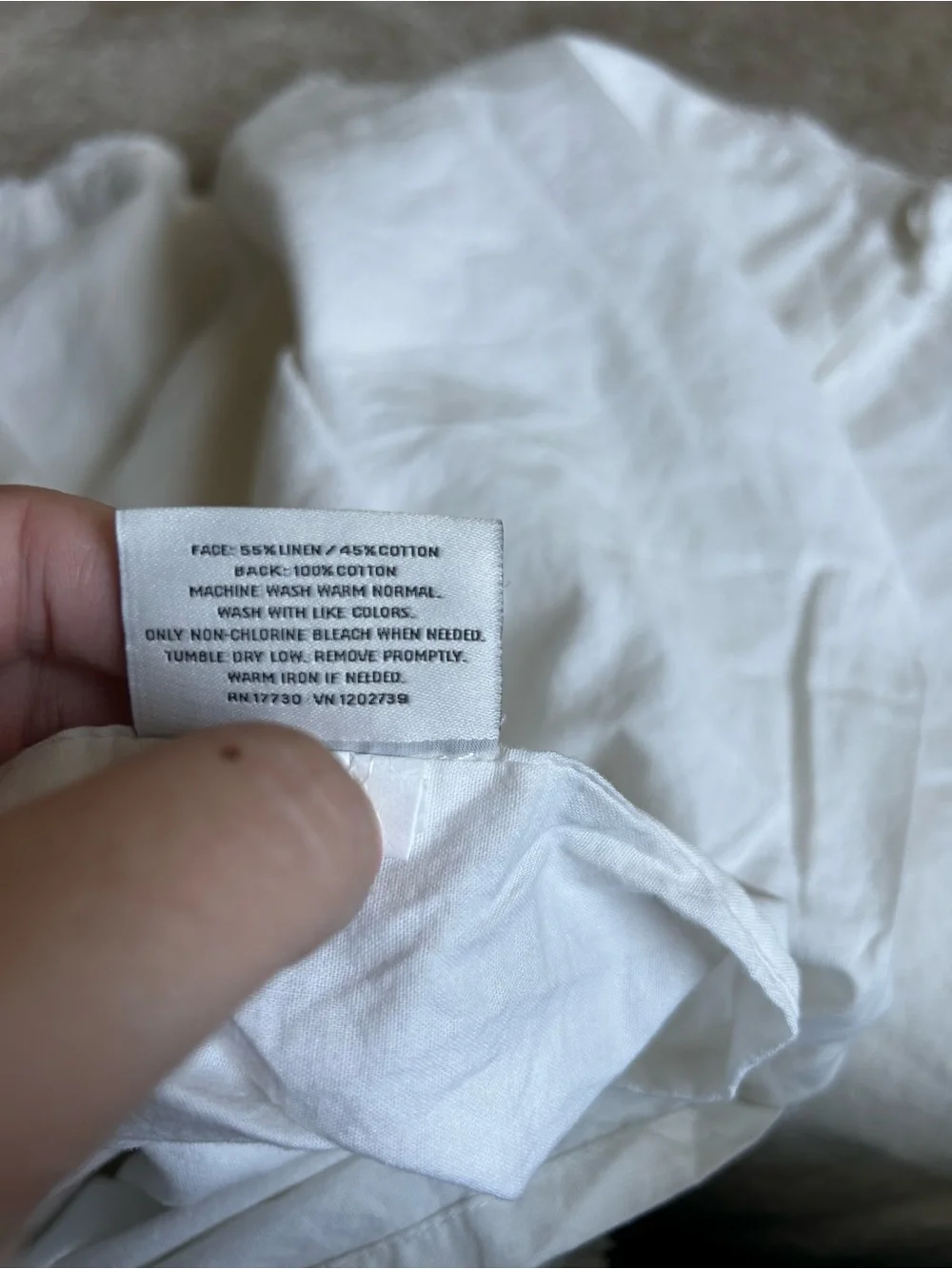 Hearth & Hand White Cotton Duvet Cover Set